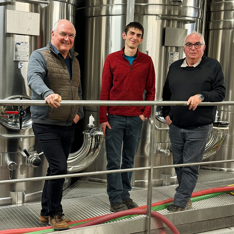 Bruno, Camille et Eric Vesselle